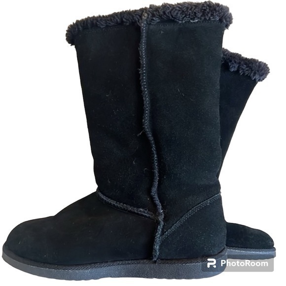 🔥☄️🔥Faux fur lined boots! Black Size  9 🔥🔥 - Picture 1 of 7